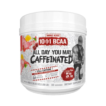 All Day You May Caffeinated 465g, pudra, 5% Nutrition, Aminoacizi BCAA 10:1:1 cu cafeina din surse naturale