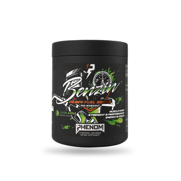 Benzin Pre-Workout, 348g, pudra, Phenom, Supliment alimentar pre-workout cu cafeina