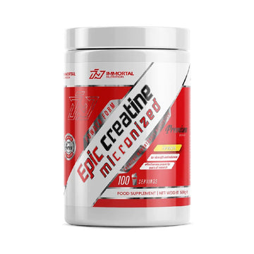 Epic Creatine 500g, pudra, Immortal Nutrition, Creatina monohidrata micronizata