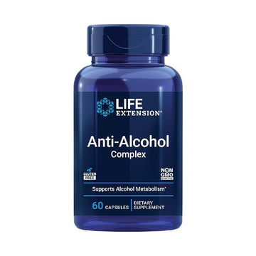 Complex Anti - alcool, 60 capsule, Life Extension, Supliment alimentar pentru mahmureala 1