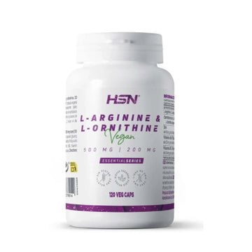 Arginina L-Arginine 500mg L-Ornithine 200mg 120 capsule vegane, HSN, Supliment alimentar de tip aminoacizi 1