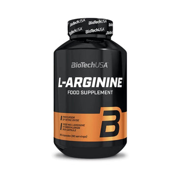 Arginina L-Arginine 90 capsule, BiotechUSA, Supliment alimentar pe baza de aminoacizi 1