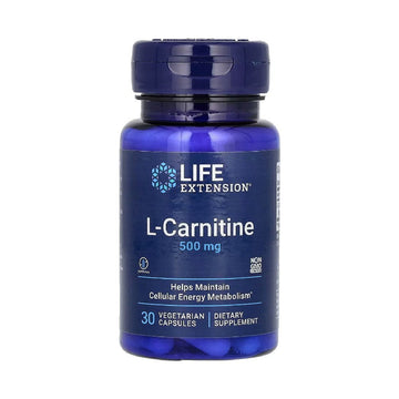 L - carnitina 500mg, 30 capsule, Life Extension, Supliment scadere in greutate 1