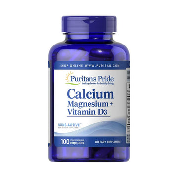 Puritan's Pride | Calciu Magneziu + Vitamina D 120 capsule, Puritan's Pride, Supliment alimentar pentru sanatate 0