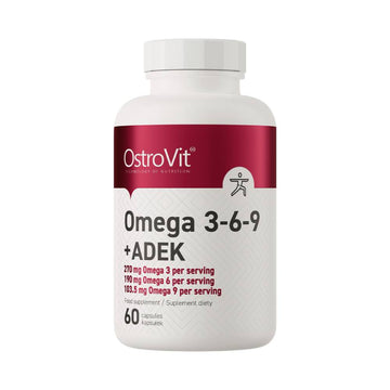 Acizi grasi Omega | Omega 3-6-9 + ADEK, 60 capsule, Ostrovit, Acizi grasi + complex de vitamine 0