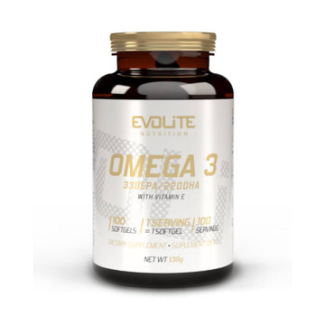 Omega Omega 3 cu Vitamina E, 1000mg, 100 capsule, Evolite Nutrition, Acizi grasi din ulei de peste 1