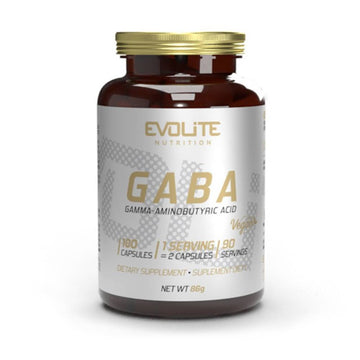 Suplimente sanatate GABA 375mg, 180 capsule, Evolite Nutrition, Supliment alimentar antistres 1