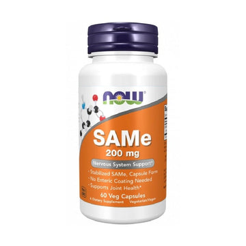 Suplimente antistres | SAMe 200mg, 60 capsule, Now Foods, Supliment alimentar pentru sanatate 0