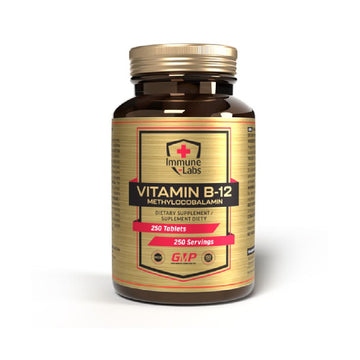 Vitamina B12 Methylcobalamin, 250 tablete, Immune Labs, Supliment alimentar pentru sanatate 1