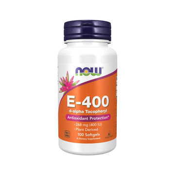Vitamine si minerale Vitamina E 400UI, 100 capsule, Now Foods, Supliment alimentar pentru sanatate 1