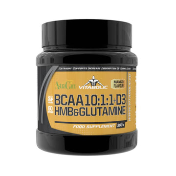 Complex de aminoacizi | BCAA 10:1:1+D3 HMB & Glutamina, pudra, 300g, Vitabolic, Supliment alimentar aminoacizi 0