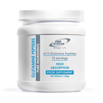 Aminoacizi | Glutamina Peptide pudra, 300g, Pro Nutrition, Supliment pentru refacere musculara 0
