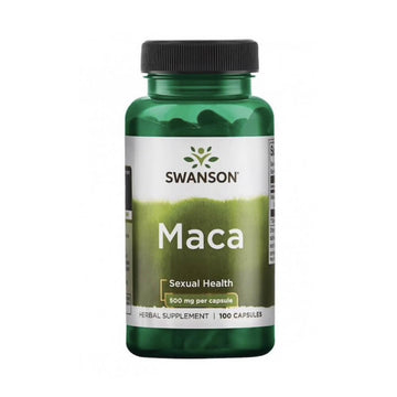 Stimulente hormonale | Maca 500mg, 100 capsule, Swanson, Supliment stimulare hormonala 0