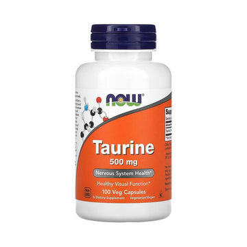 Aminoacizi | Taurina 500mg, 100 capsule, Now Foods, Supliment alimentar 0