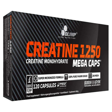 Creatina | Creatina mega caps, 1250mg, 120 capsule, Olimp Sport Nutrition, Supliment crestere masa musculara 0