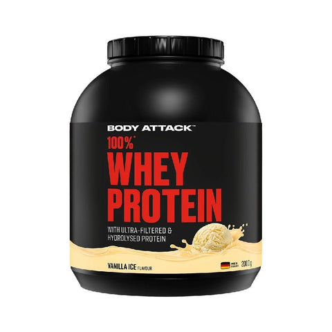 Proteine 100% Whey Protein, pudra, 2000g, Body Attack, Supliment alimentar proteic din zer 11