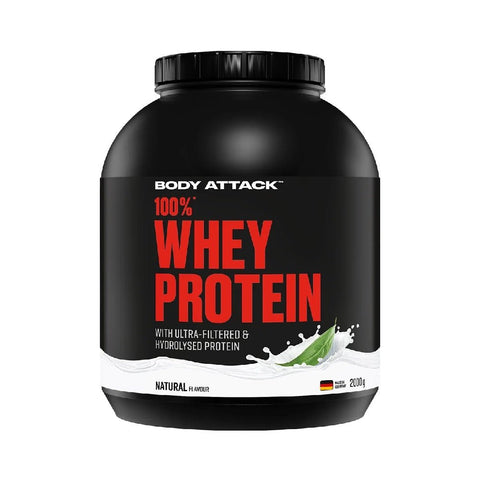 Proteine 100% Whey Protein, pudra, 2000g, Body Attack, Supliment alimentar proteic din zer 9