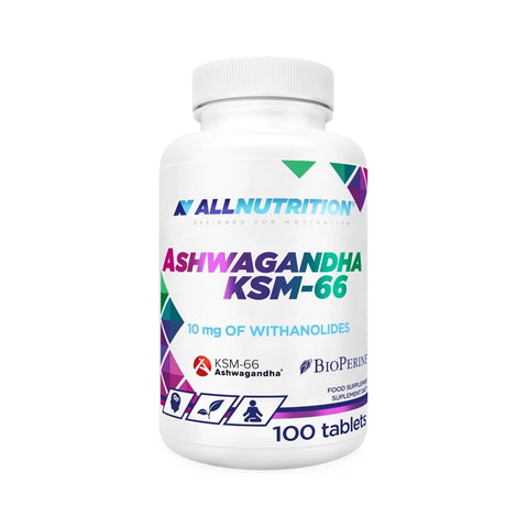 Ashwagandha KSM-66 100 tablete, AllNutrition, Extract KSM-66® din radacina de ashwagandha