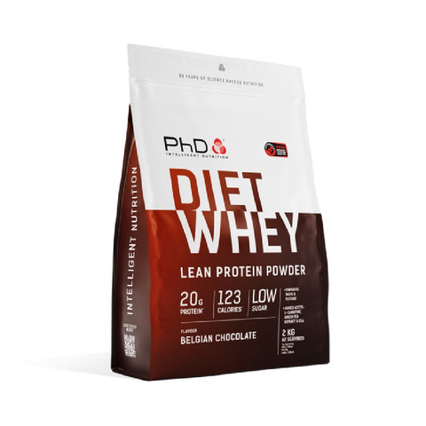 Diet Whey, pudra, 2kg, PhD, Mix pentru crestere masa musculara