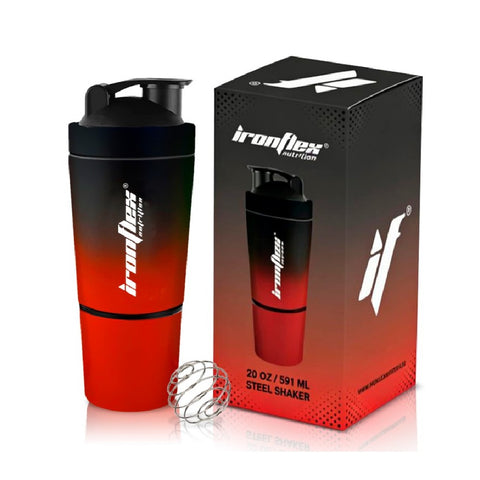 Steel Shaker 591 ml, IronFlex, Shaker