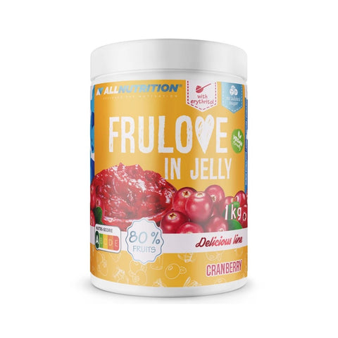 Gem fara zahar Frulove in Jelly, 1kg, Allnutrition, Continut ridicat de fructe