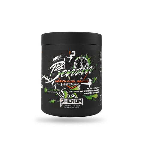 Benzin Pre-Workout, 348g, pudra, Phenom, Supliment alimentar pre-workout cu cafeina