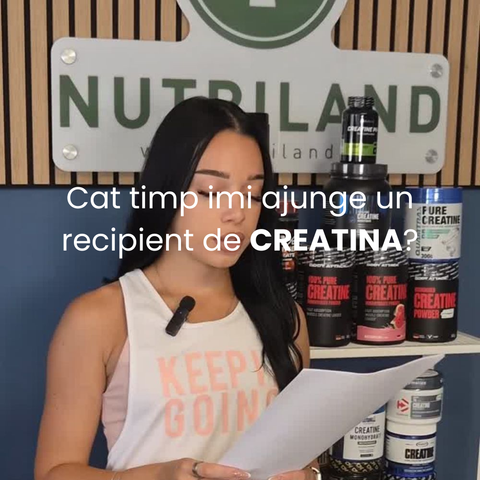Cat timp imi ajunge un recipient de creatina?