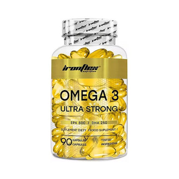 Omega 3 Ultra Strong, 90 capsule, Ironflex, Supliment alimentar de tip acizi grasi Omega-3
