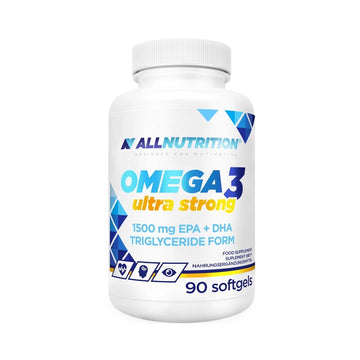 Omega 3 Ultra Strong 90 capsule, AllNutrition, Ulei de peste, EPA, DHA si vitamina E