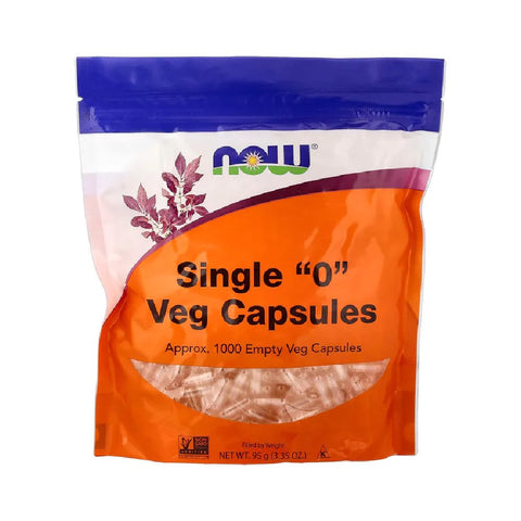 Capsule vegetale goale marimea "0", Now Foods