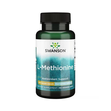 Aminoacizi L - metionina 500mg, 60 capsule, Swanson, Supliment alimentar pentru sanatate 1