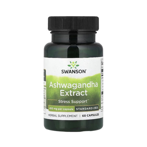 Suplimente sanatate Ashwagandha 450mg 50capsule, Swanson, Extract standardizat de ashwagandha 1