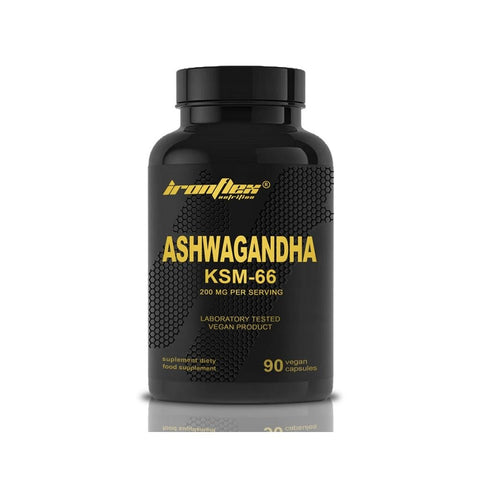 Ashwagandha KSM - 66 200mg, 90 capsule, Ironflex, Supliment alimentar adaptogen 1