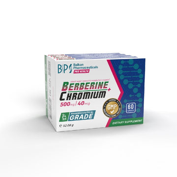 Berberine+Crom 60 capsule, Balkan Pharmaceuticals, Supliment alimentar pentru sanatate 1
