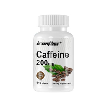 Cafeina 200mg, 110 tablete, Ironflex, Supliment alimentar de tip pre - workout 1