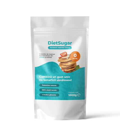 Arome si indulcitori Diet Sugar, 1kg, Nutriland, Indulcitor Natural 0 Calorii, 0 Indice Glicemic | Alternativa Sanatoasa la Zahar 1