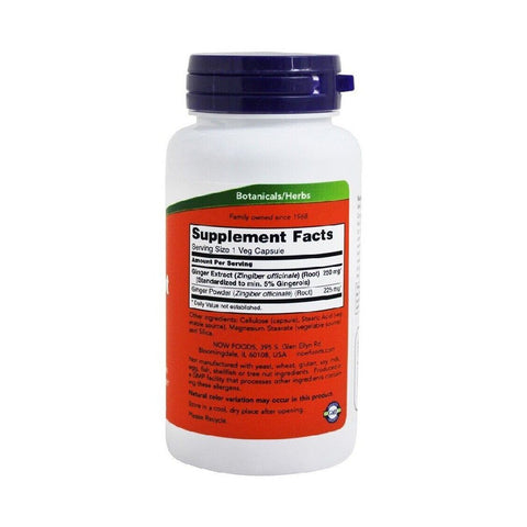 Digestie | Extract de radacina de ghimbir, 90 capsule, Now Foods, Supliment alimentar pentru digestie 1