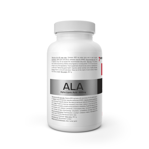 ALA (Acid Alfa Lipoic) 600mg, 60 capsule, 7Nutrition, Supliment alimentar cu acid alfa-lipoic