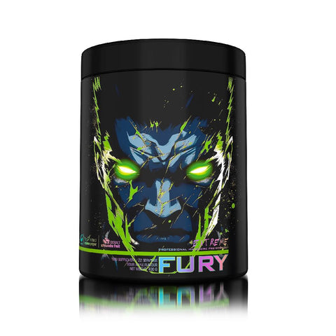 Pre - workout FURY EXTREME, pudra, 400g, Genius Nutrition, Pre - workout cu cofeina 5