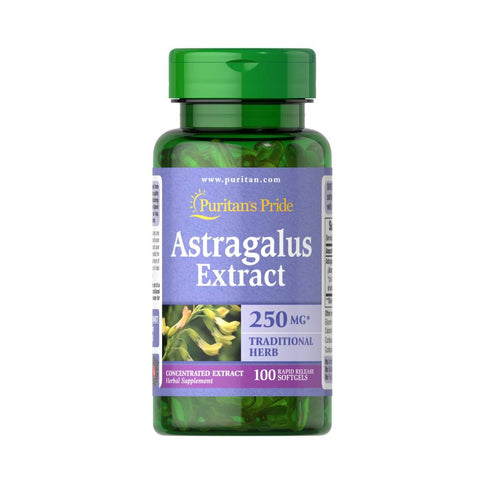 Puritan's Pride | Extract de Astragal 250mg, 100 capsule, Puritan’s Pride, Supliment alimentar pentru sanatate 0
