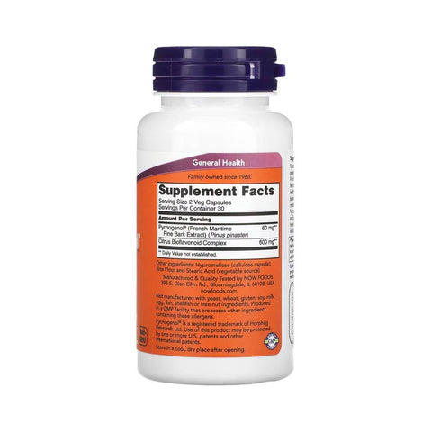Now Foods | Pycnogenol 30mg, 60 capsule, Now Foods, Supliment antioxidanti sportivi 1