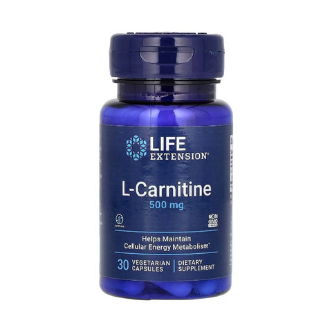 L - carnitina 500mg, 30 capsule, Life Extension, Supliment scadere in greutate 1