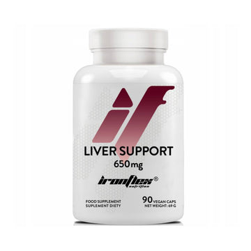 Liver Support 650mg, 90 capsule, Ironflex, Supliment sanatate hepatica 1