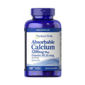 Puritan's Pride | Calciu Absorbabil 1200mg Plus Vitamina D3 25mcg, 100 capsule, Puritan's Pride, Supliment sanatate osoasa 0