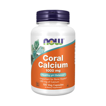 Now Foods | Calciu coral 1000mg, 100 capsule, Now Foods, Supliment sanatate osoasa 0