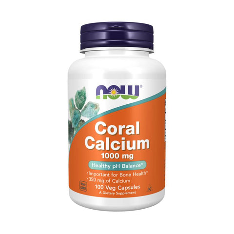 Now Foods | Calciu coral 1000mg, 100 capsule, Now Foods, Supliment sanatate osoasa 0