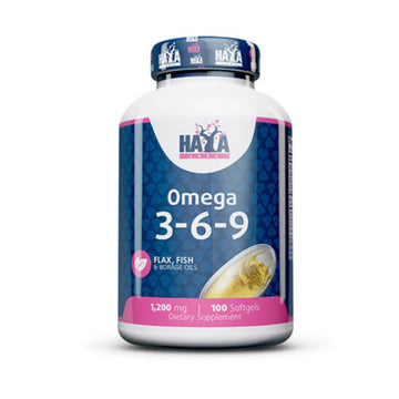 Acizi grasi Omega | Omega 3 6 9 1200mg, 100 capsule moi, Haya Labs, Acizi grasi din ulei de peste 0