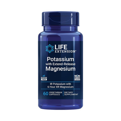 Potasiu si magneziu cu eliberare extinsa, 60 capsule, Life Extension, Supliment alimentar pentru sanatate 1