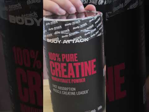 100% Creatina monohidrata pura, pudra, 300g, Body Attack, Supliment crestere masa musculara