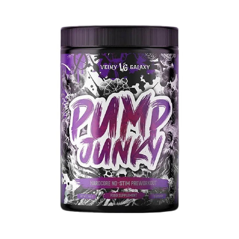 Pre-workout Pump Junky 540g, pudra, Veiny Galaxy, Supliment alimentar de tip pre-workout fara cofeina 2